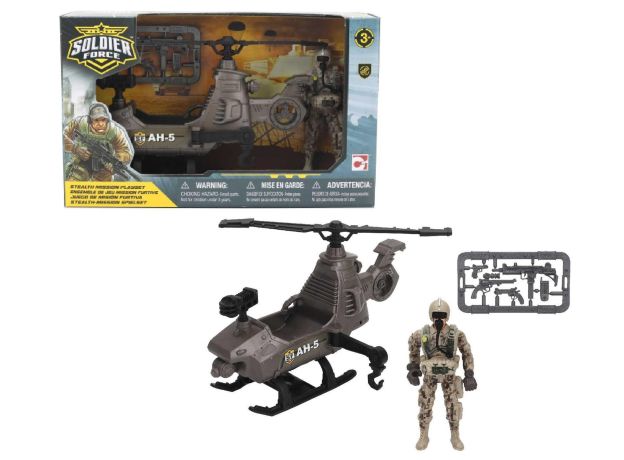 ست بازی هلیکوپتر سربازهای Soldier Force مدل Stealth Mission, تنوع: 545300-Stealth Mission 2, image