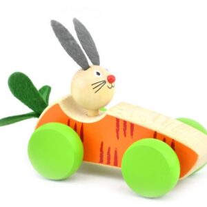 ماشین هویجی چوبی پیکاردو با خرگوش راننده, تنوع: BZ-01-C-PD-Carrot, image