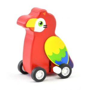 طوطی قرمز کوکی چوبی پیکاردو