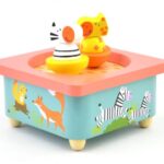 جعبه موزیکال چوبی پیکاردو مدل گورخر و زرافه, image 2