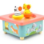 جعبه موزیکال چوبی پیکاردو مدل گورخر و زرافه, image 4