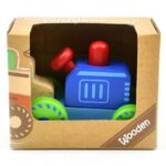 تراکتور جغجغه‌ای چوبی پیکاردو (آبی), تنوع: BZ-04-C-PD-Blue, image 4