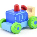 تراکتور جغجغه‌ای چوبی پیکاردو (آبی), تنوع: BZ-04-C-PD-Blue, image