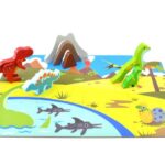 ست بازی دایناسور چوبی پیکاردو با کیف فلزی, image 6