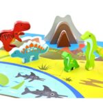 ست بازی دایناسور چوبی پیکاردو با کیف فلزی, image 2