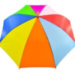 چتر کودک بزرگ پیکاردو مدل رنگین کمانی دخترانه با موهای خرگوشی, image 2