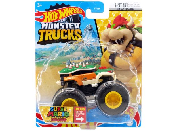 پک تکی ماشین Hot Wheels سری Monster Truck مدل Super Mario Bowser, تنوع: FYJ44-Bowser, image
