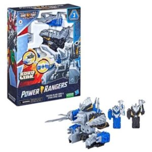 فیگور تبدیل شونده Power Rangers مدل Tricera Blade Zord and Stego Spike Zord, تنوع: F0287-Tricera, image