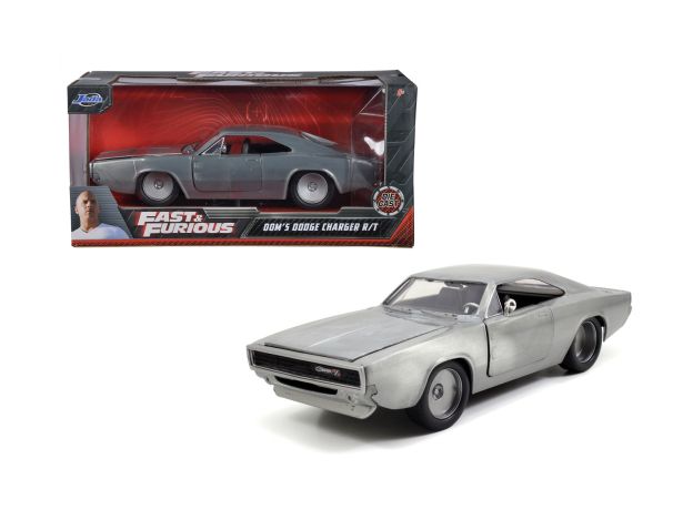 ماشین فلزی دوج Fast & Furious مدل Charger طوسی دومینیک تورتو با مقیاس 1:24, image