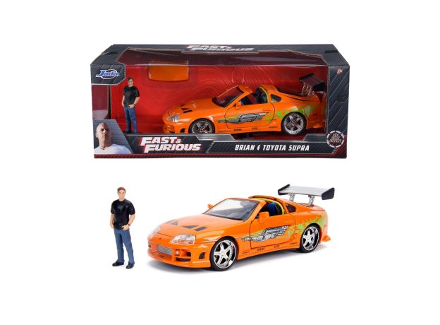 ماشین تویوتا و فیگور فلزی Fast & Furious مدل Supra با مقیاس 1:24, image