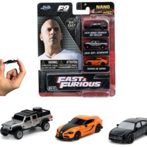 پک 3 تایی ماشین‌های فلزی کوچک Fast and Furious
