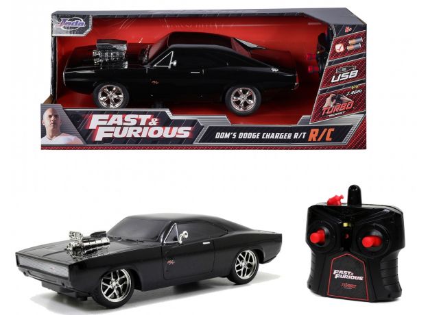 ماشین کنترلی دوج Fast & Furious مدل Charger مشکی با مقیاس 1:16, image
