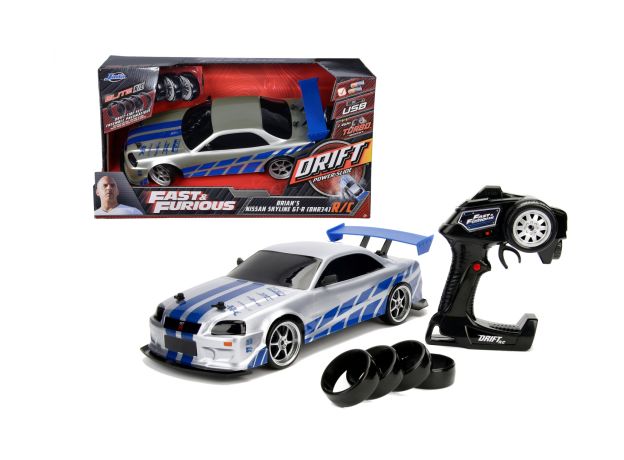 ماشین کنترلی نیسان Fast & Furious مدل Skyline GT-R برایان با مقیاس 1:10, تنوع: 253209000-Nissan, image