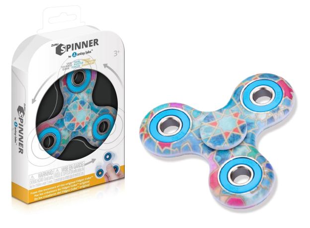 اسپینر فانتزی سه پر Antsy Lab طرح کاشی رنگی, تنوع: 8102 - Stained Glass Window, image