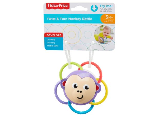جغجغه چرخان Fisher Price ( میمون), image