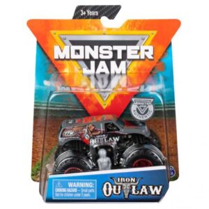 ماشین Monster Jam مدل Iron Outlaw با مقیاس 1:64 به همراه آدمک
