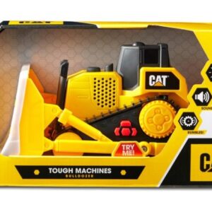 بولدوزر کترپیلار CAT با افکت صوتی و نوری 25 سانتی مدل Tough Machines