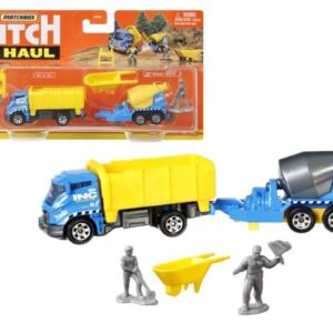 پک تریلر و ماشین Match Box سری Hitch and Haul مدل Tilt ‘N’ Tip, image