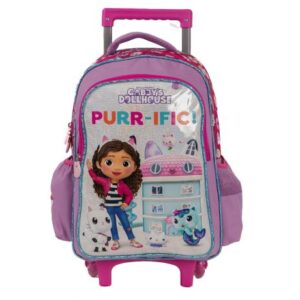 کوله پشتی چرخدار 40 سانتی خانه عروسکی گبی مدل Purr-Ific!