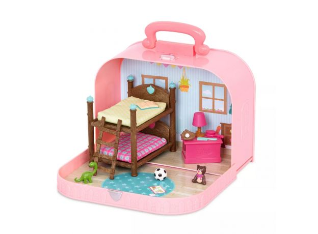 اتاق خواب کیفی عروسک های خانواده Li'l Woodzeez مدل تخت خواب 2 طبقه, image