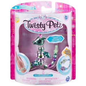 پک تکی دستبند درخشان Twisty Petz مدل Minty Dragon, image