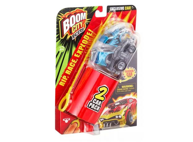 پک 2 تایی ماشین موشکی بوم سیتی Boom City Racer مدل Fire It Up (آبی), image