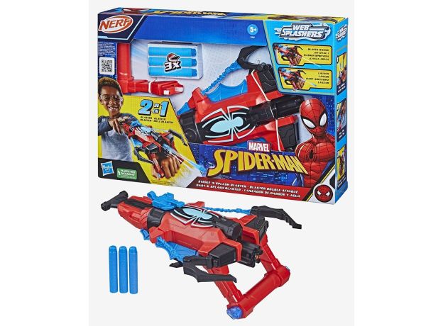 مچ بند 2 در 1 نرف Nerf مرد عنکبوتی مدل Strike 'N Splash مارول, image