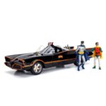 ماشین کلاسیک Batmobile و فیگورهای فلزی رابین و بتمن با مقیاس 1:18, image 6