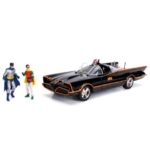 ماشین کلاسیک Batmobile و فیگورهای فلزی رابین و بتمن با مقیاس 1:18, image 5