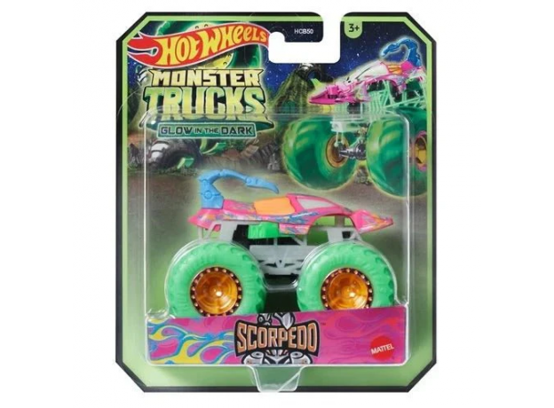 پک تکی ماشین Hot Wheels سری Monster Truck مدل Scorpedo, تنوع: HCB50-Scorpedo, image