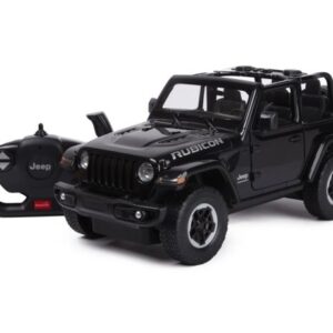 ماشین کنترلی جیپ Wrangler Rubicon راستار با مقیاس 1:14 (مشکی)
