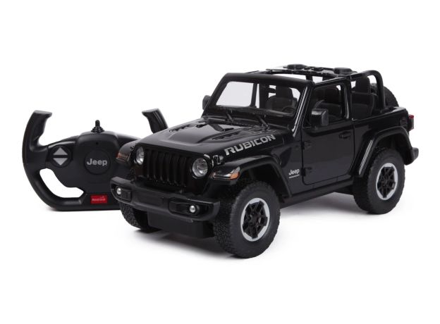 ماشین کنترلی جیپ Wrangler Rubicon راستار با مقیاس 1:14 (مشکی), image
