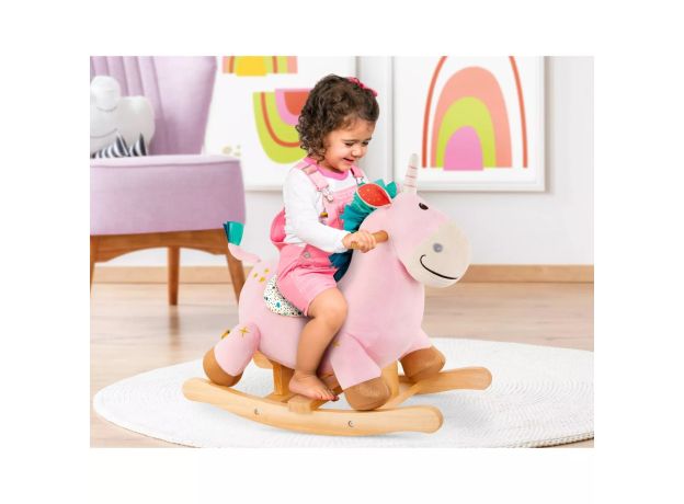 یونیکورن صورتی راکر B. Toys, image