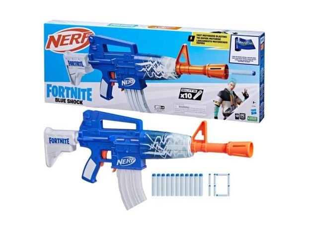 تفنگ نرف Nerf مدل Fortnite Blue Shock, image