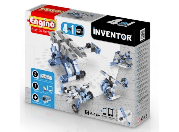 بلاک ساختنی Engino اینونتور 4 در 1 مدل هواپیماها, image