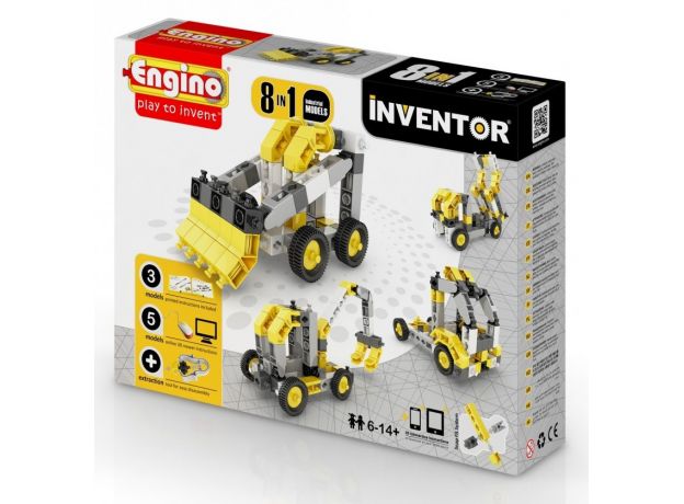 بلاک ساختنی Engino اینونتور 8 در 1 مدل ماشین های صنعتی, image