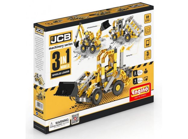 بلاک ساختنی Engino جی سی بی 3 در 1 مدل ماشین های عمرانی, image