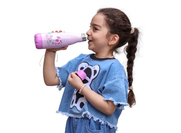 قمقمه آلومینیومی 350 میلی لیتری Cool Level مدل Hello Kitty, image