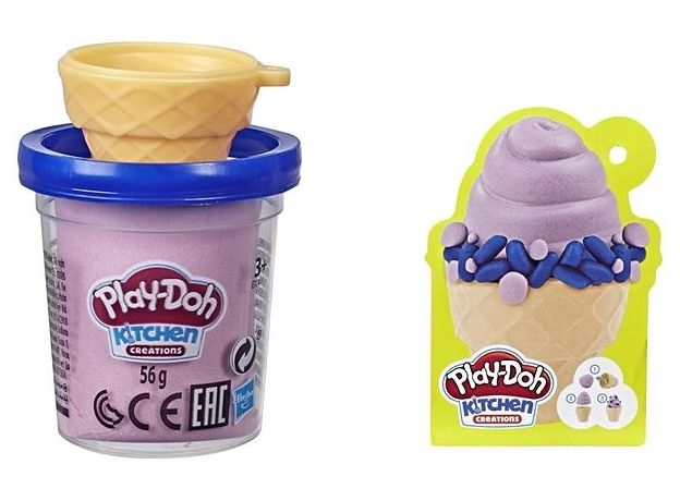 پک تکی خمیربازی Play Doh مدل بستنی قیفی, تنوع: E7474-Ice Cream, image