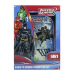 ست 6 در 1 کوله پشتی چرخدار 40 سانتی Justice League, image 2