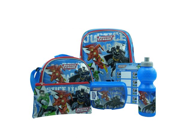 ست 6 در 1 کوله پشتی 40 سانتی Justice League, image
