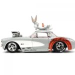 ماشین فلزی 1957 Chevrolet Corvette و فیگور فلزی باگزبانی با مقیاس 1:24, image 4