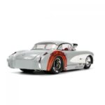 ماشین فلزی 1957 Chevrolet Corvette و فیگور فلزی باگزبانی با مقیاس 1:24, image 6