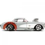 ماشین فلزی 1957 Chevrolet Corvette و فیگور فلزی باگزبانی با مقیاس 1:24, image 7