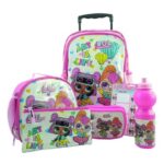 ست 6 در 1 کوله پشتی چرخدار 40 سانتی Art is Life, image