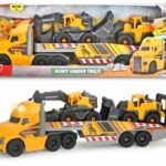 ست کامیون ماک به همراه لودر و بیل مکانیکی ولوو Dickie Toys, image