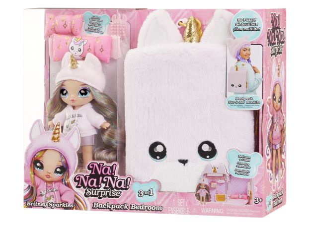 ست 3 در 1 نانانا سورپرایز Na! Na! Na! Surprise سری Backpack مدل Britney Sparkles, image