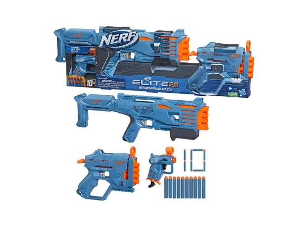 پک 3 تایی تفنگ های نرف Nerf مدل Stockpile Pack, image