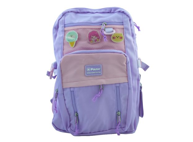 کوله پشتی 46 سانتی Pause مدل بنفش و صورتی, image