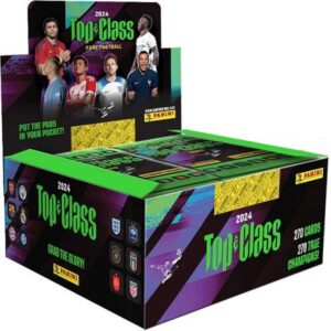 باکس کامل شامل 24 پک 8 تایی کارت فوتبالی Top Class 2024 ایتالیایی Panini